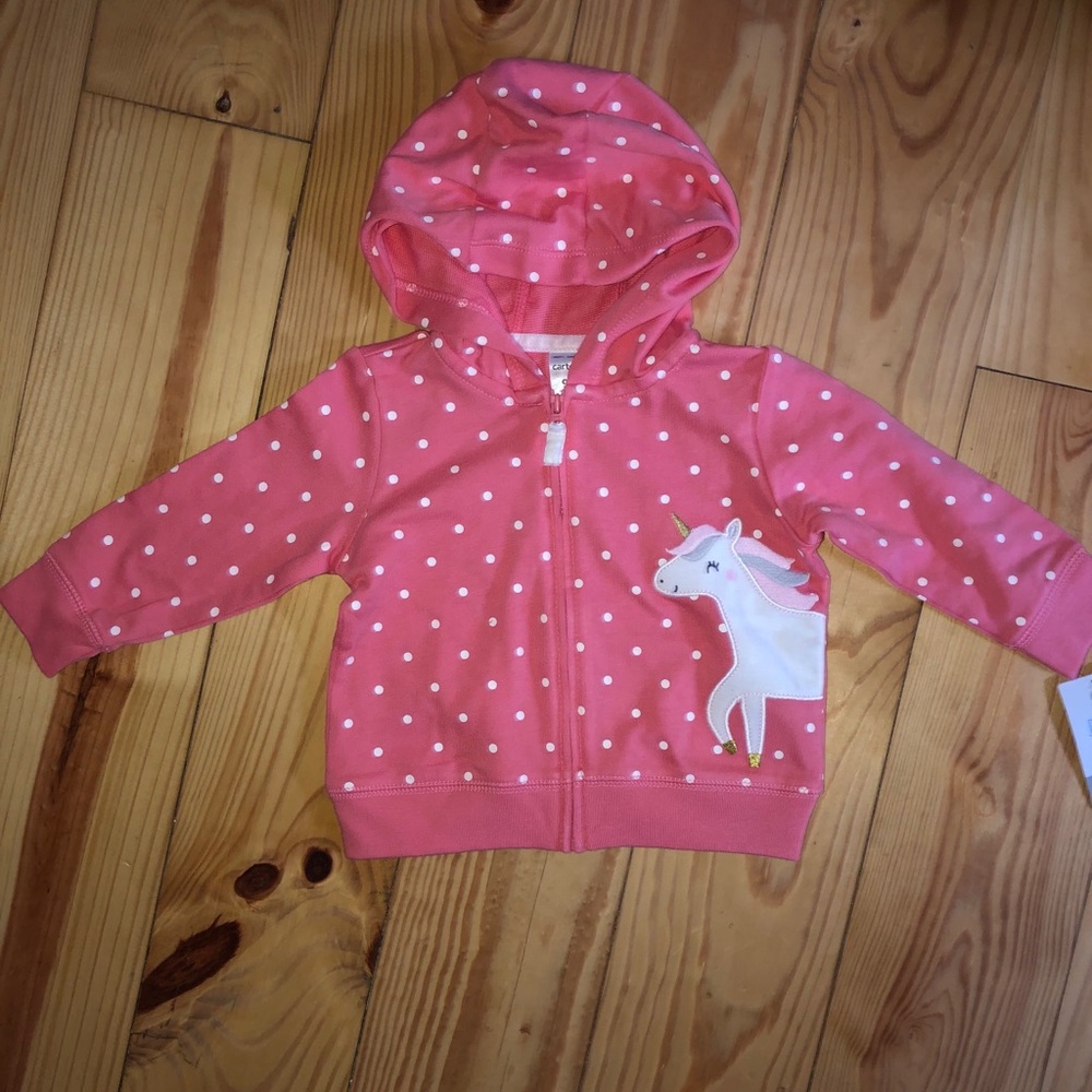 NWT Carter’s unicorn hoodie